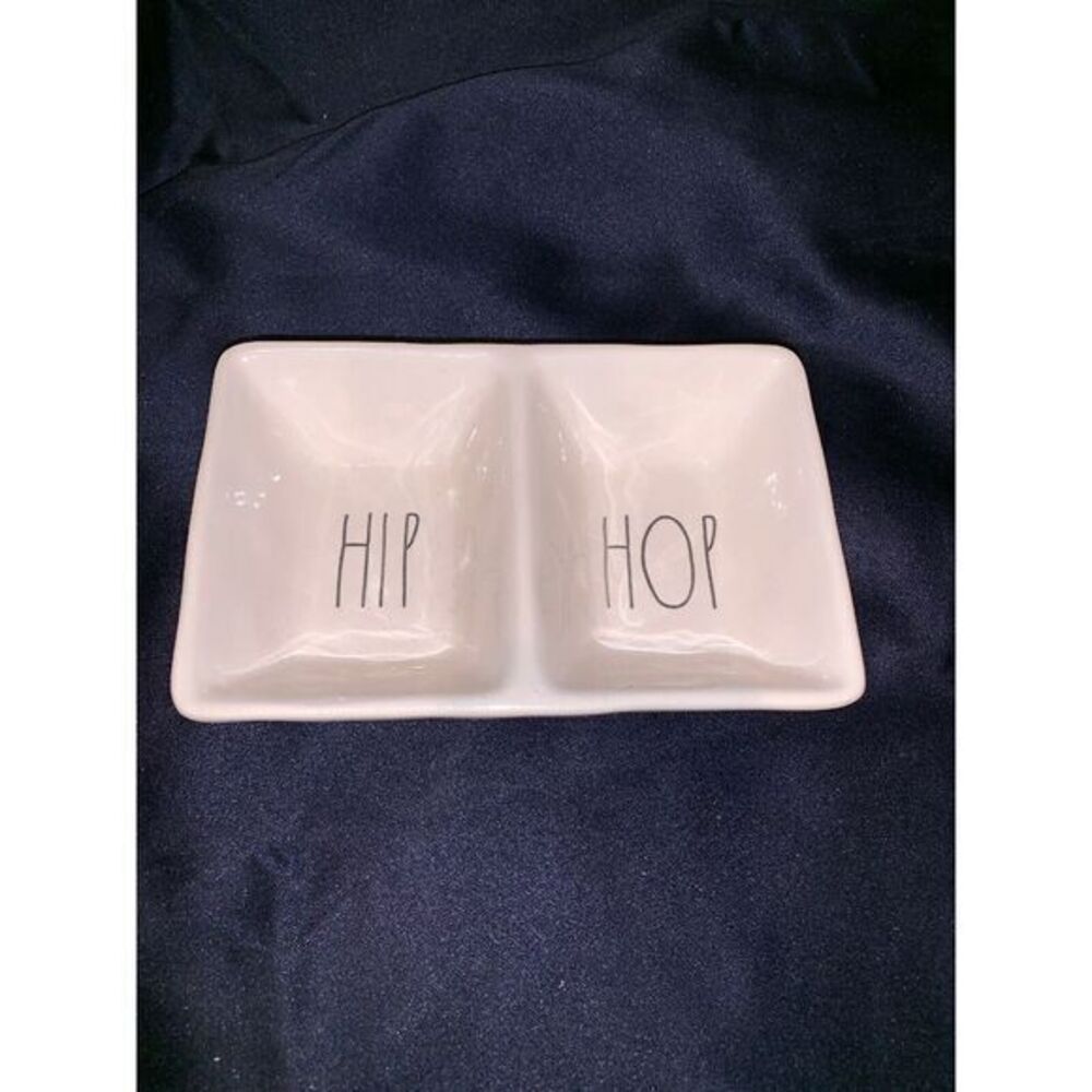 New Rae Dunn By Magenta HIP HOP‎ Easter Candy Dish Divided Tray